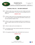 Oil heat customer downloadable No Heat Checklist, Ciardelli Fuel Milford NH